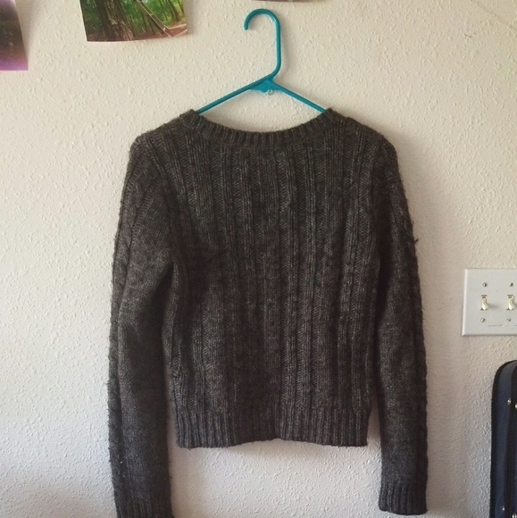 Hollister Gray Cropped Sweater - Picture 3 of 3